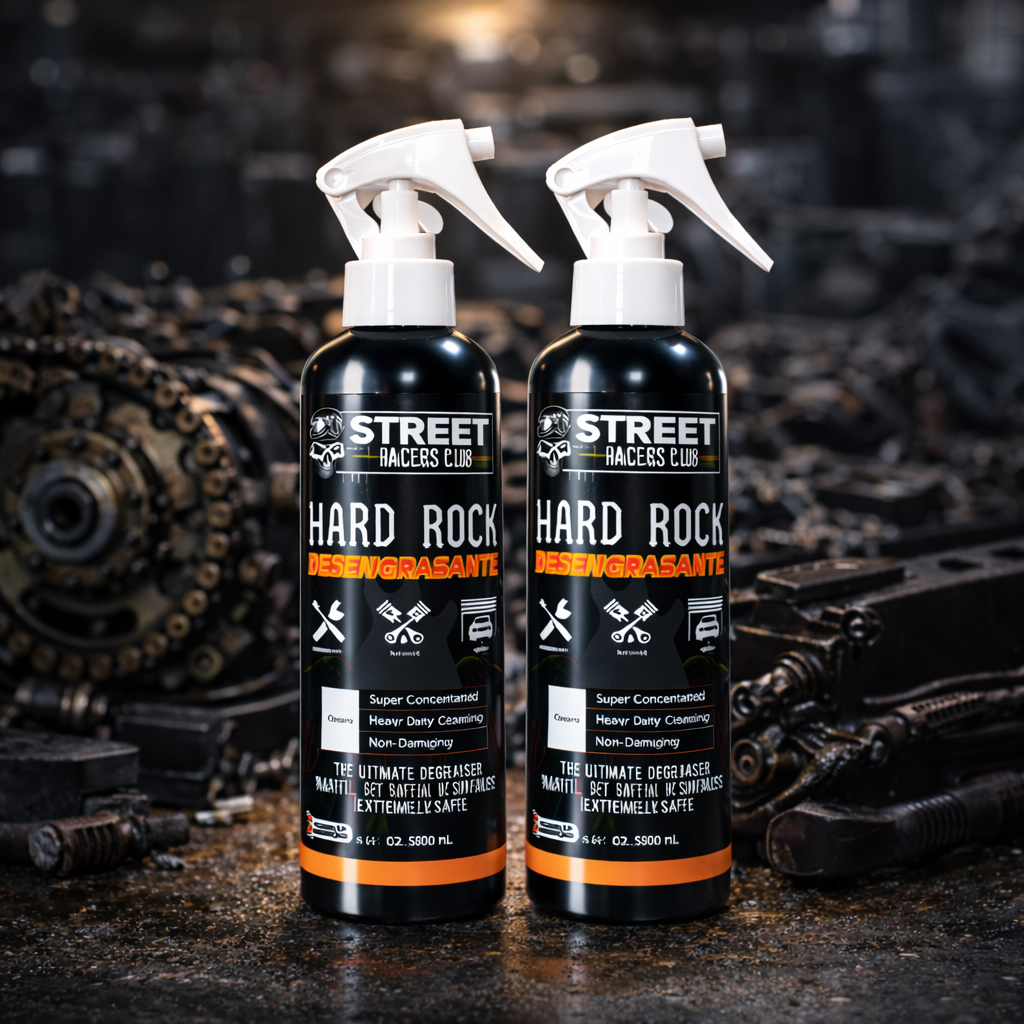 Combo 2 envases hard rock degreaser desengrasante